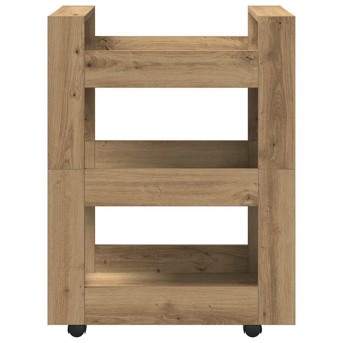 Carrello da Cucina-Scaffale per Cucina Rovere artigianale 60 x 45 x 80 cm 519597