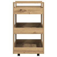 Carrello da Cucina-Scaffale per Cucina Rovere artigianale 60 x 45 x 80 cm 519597