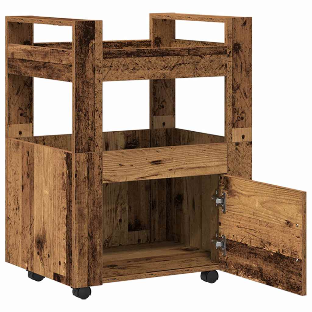 Carrello da Cucina Legno vecchio 60 x 45 x 80 cm 862120