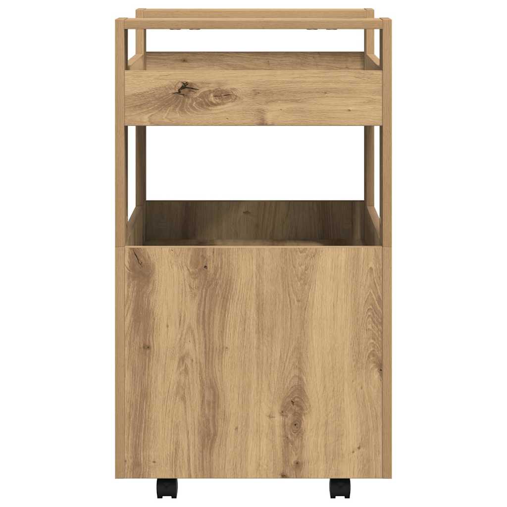 Carrello da Cucina-Scaffale per Cucina rovere artigianale 60 x 45 x 80 cm 672388