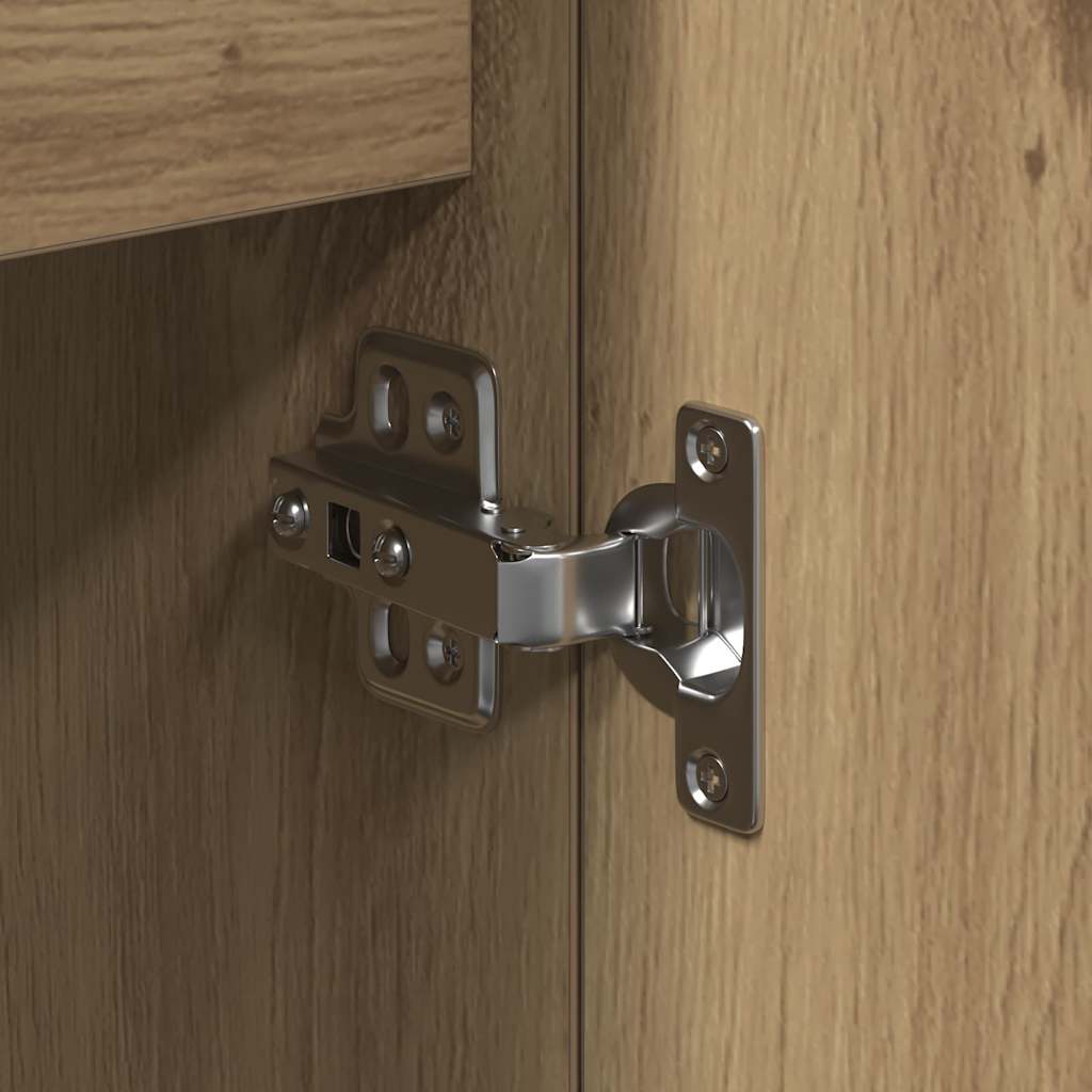 Credenza con cassetto rovere artigianale 101.5 x 35 x 70 cm 862146