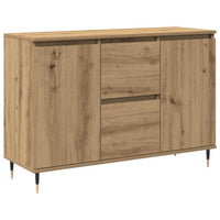 Credenza con cassetto rovere artigianale 101.5 x 35 x 70 cm 862146