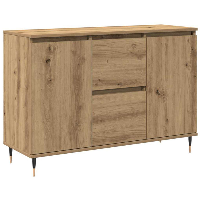 Credenza con cassetto rovere artigianale 101.5 x 35 x 70 cm 862146