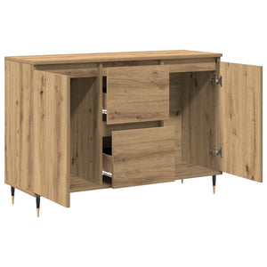 Credenza con cassetto rovere artigianale 101.5 x 35 x 70 cm 862146