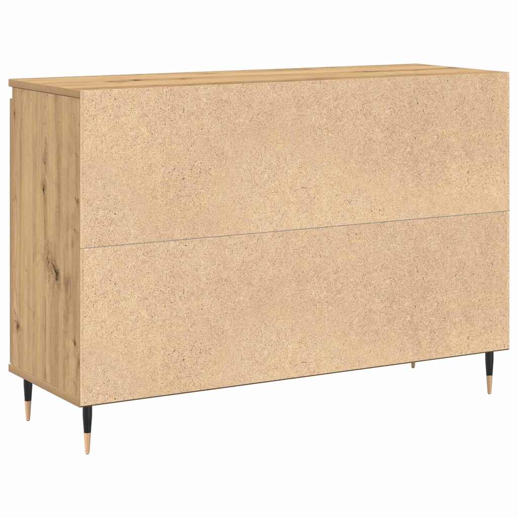 Credenza con cassetto rovere artigianale 101.5 x 35 x 70 cm 862146