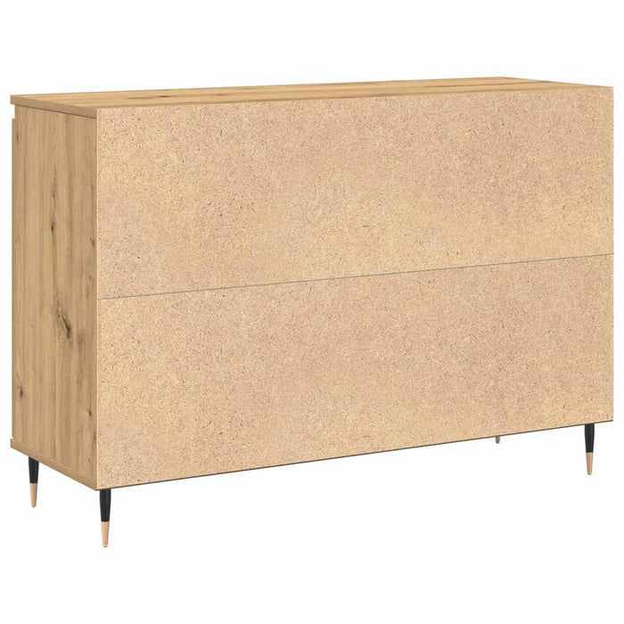 Credenza con cassetto rovere artigianale 101.5 x 35 x 70 cm 862146