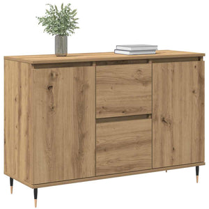 Credenza con cassetto rovere artigianale 101.5 x 35 x 70 cm 862146