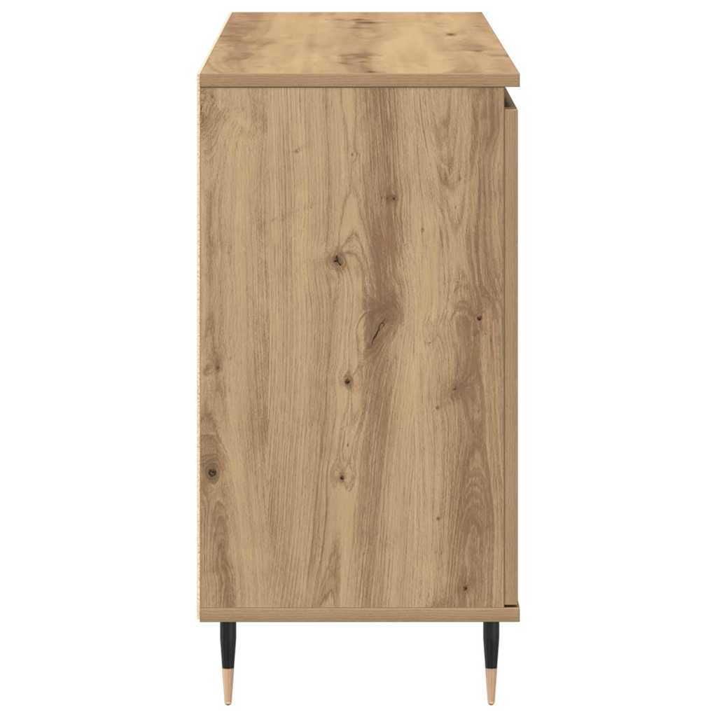 Credenza con cassetto rovere artigianale 101.5 x 35 x 70 cm 862146