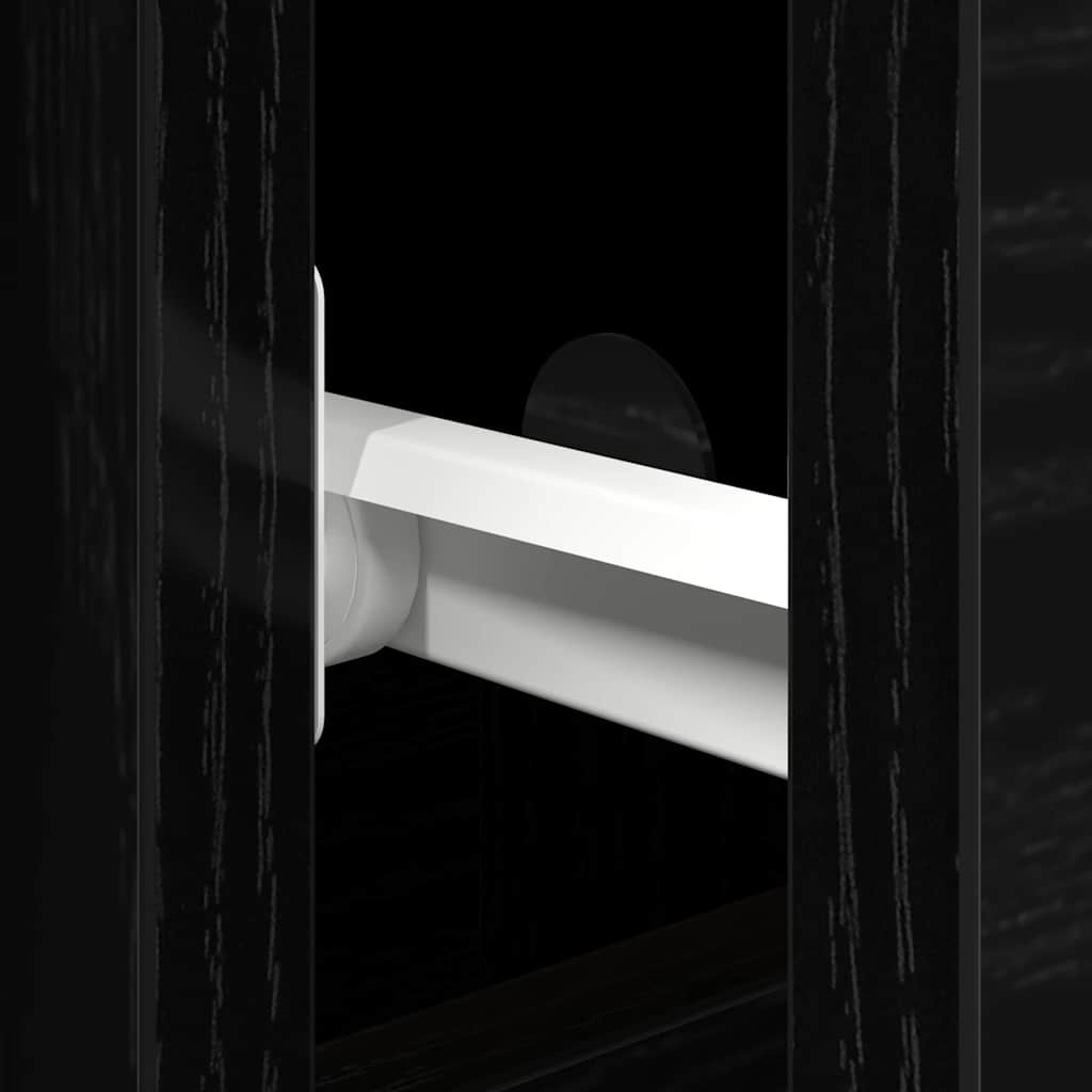 Credenza Rovere nero 101.5 x 35 x 70 cm Legno multistrato 862147