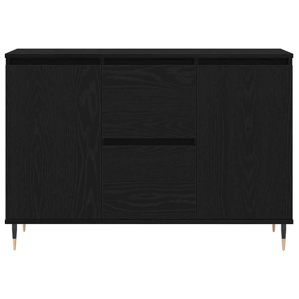 Credenza Rovere nero 101.5 x 35 x 70 cm Legno multistrato 862147