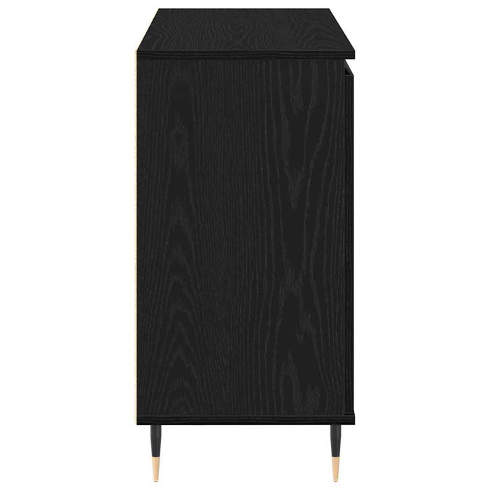Credenza Rovere nero 101.5 x 35 x 70 cm Legno multistrato 862147