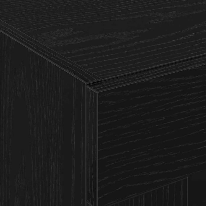 Mobile a muro Rovere nero 69.5 x 34 x 90 cm Legno multistrato 862164