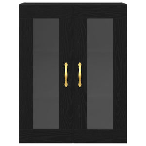 Mobile a muro Rovere nero 69.5 x 34 x 90 cm Legno multistrato 862164