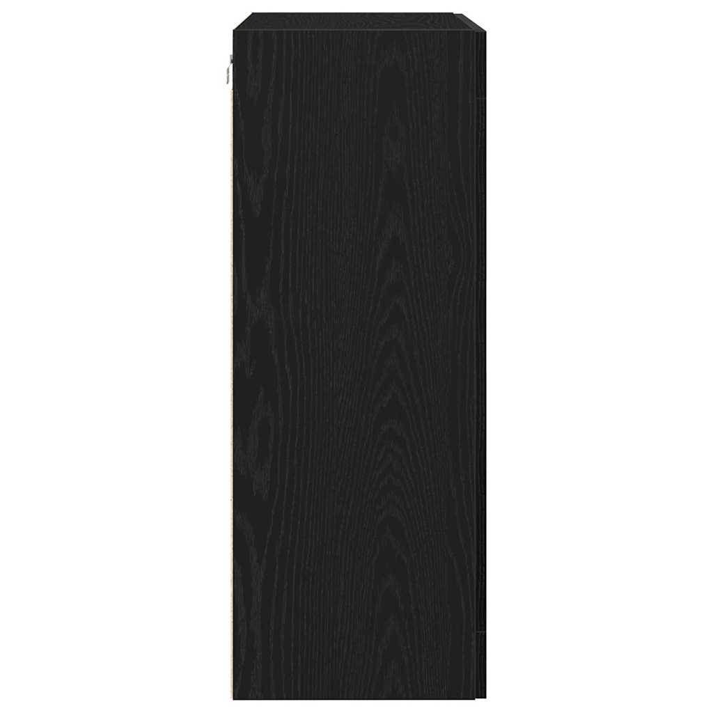 Mobile a muro Rovere nero 69.5 x 34 x 90 cm Legno multistrato 862164
