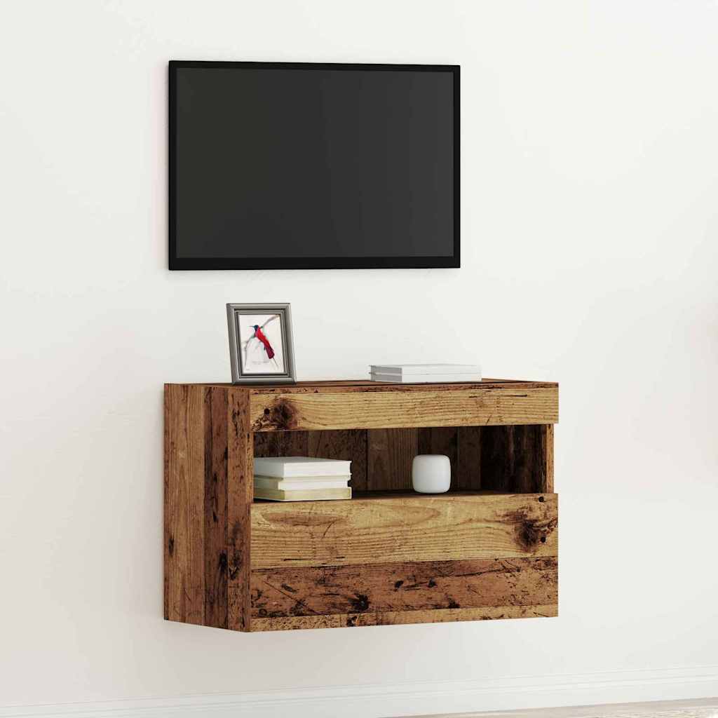 Mobile TV da parete-Mobile TV a Muro-Credenza TV Legno vecchio 60 x 30 x 40 cm