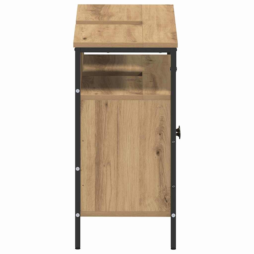 Armadio per Lavabo da Bagno-Armadietto da bagno-Mobiletto da bagno rovere artigianale 80 x 30 x 60 cm