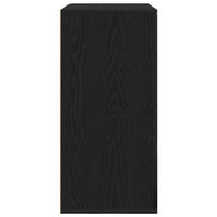 Credenza Rovere nero 79 x 38 x 80 cm Legno multistrato 862269