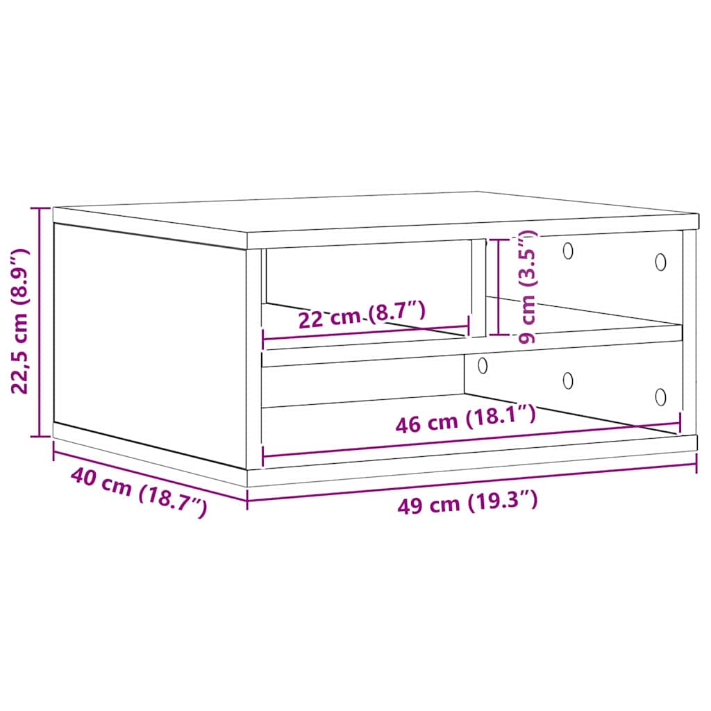 Supporto per Stampante Legno vecchio 49 x 40 x 22.5 cm 862270