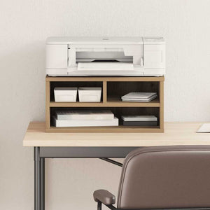 Supporto per Stampante Rovere Artigianale 49x40x22,5 cm Legno Ingegnerizzato 862271