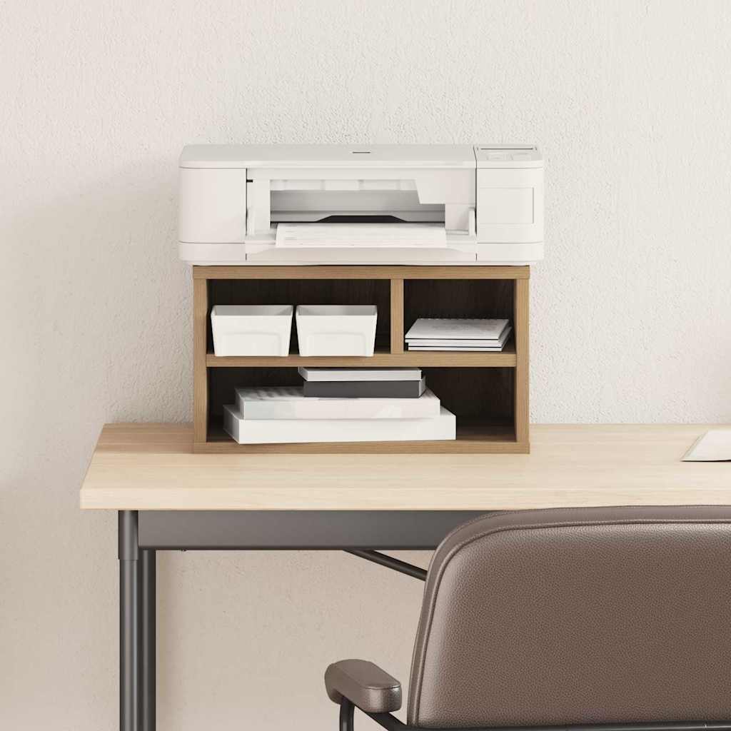 Supporto per Stampante rovere artigianale 40 x 32 x 22.5 cm 862274