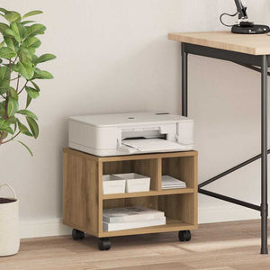 Supporto per Stampante rovere artigianale 41 x 32 x 33.5 cm 862277