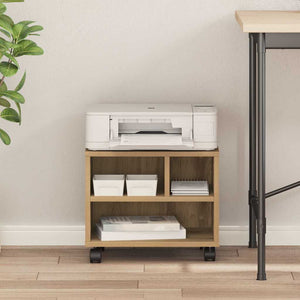 Supporto per Stampante rovere artigianale 41 x 32 x 33.5 cm 862277