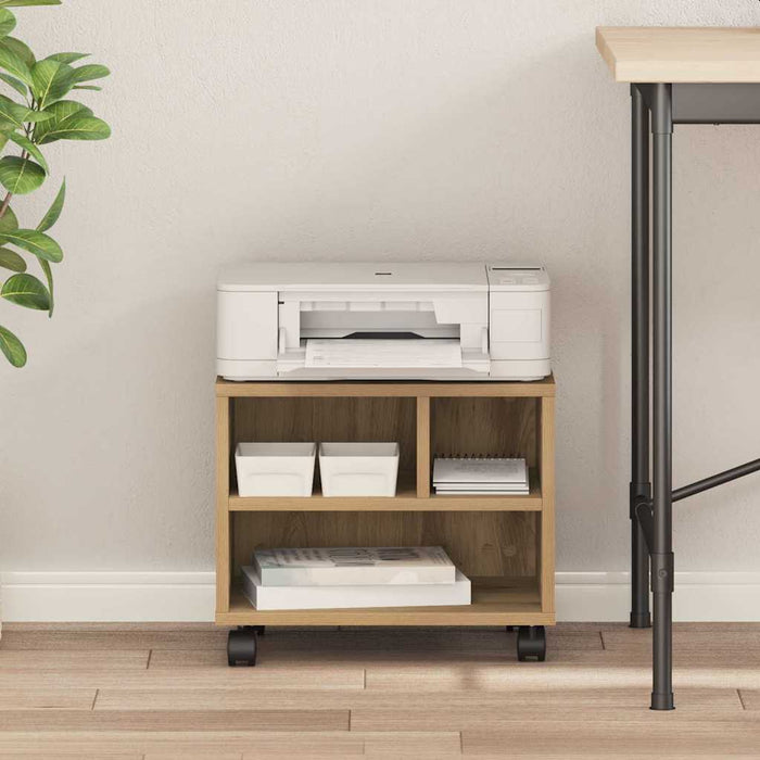 Supporto per Stampante rovere artigianale 41 x 32 x 33.5 cm 862277