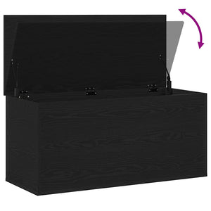 Scatola di Stoccaggio Rovere nero 100 x 42 x 46 cm 862293