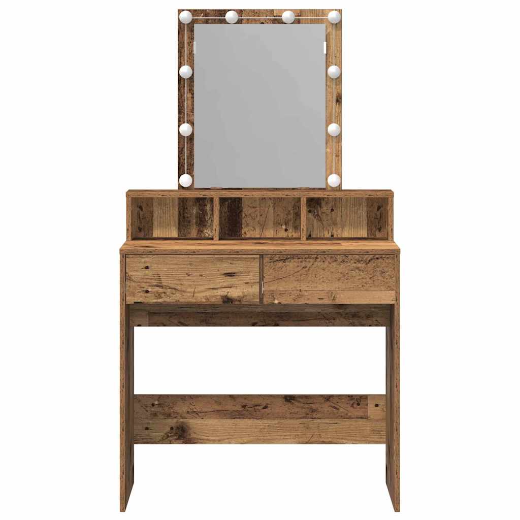 Tavolo da Trucco con cassetto Legno vecchio 80 x 41 x 144.5 cm 862300