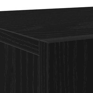 Credenza Rovere nero 90 x 34 x 80 cm Legno multistrato 862955