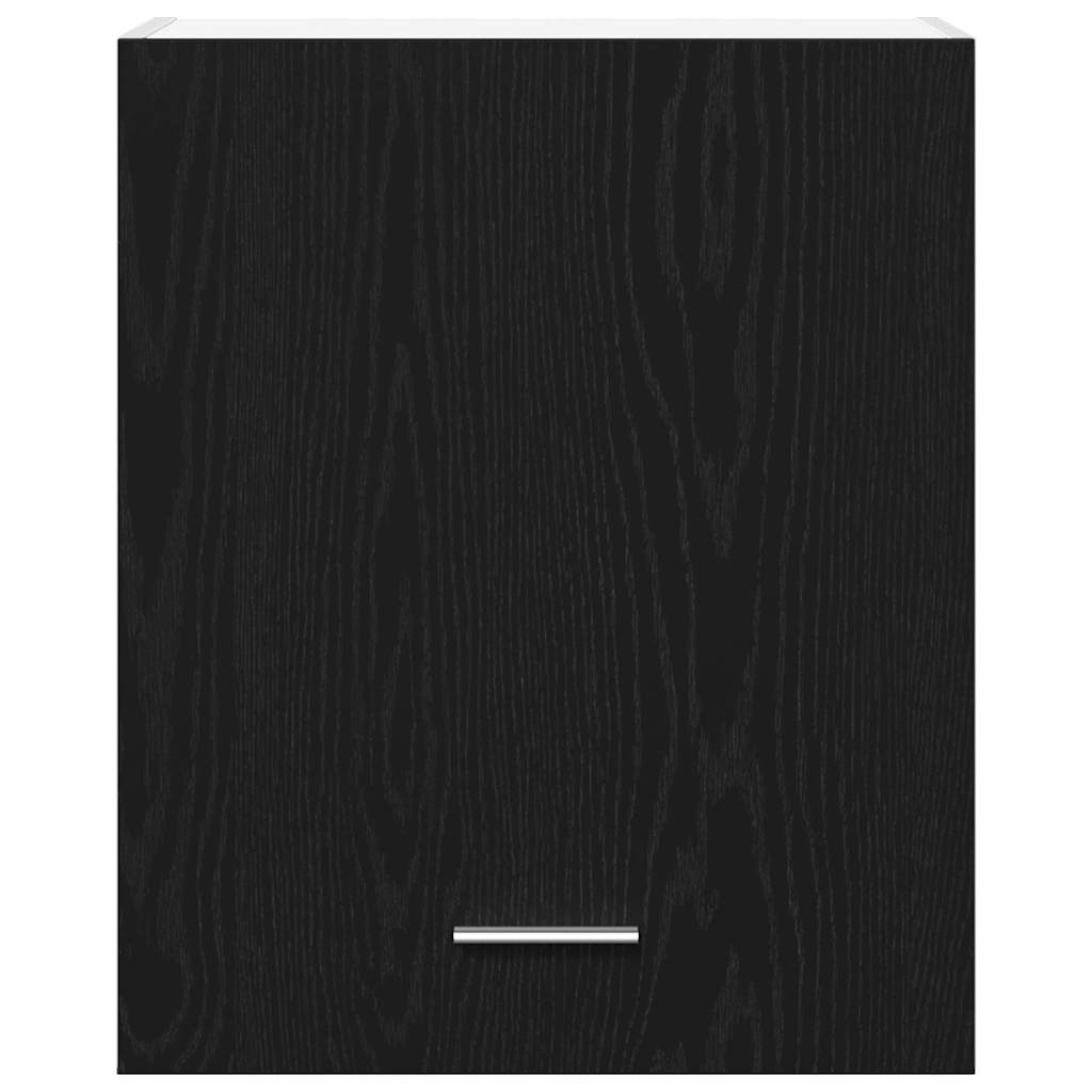 Armadi appesi con porta 2 pcs Rovere nero 100 x 31 x 60 cm 863145