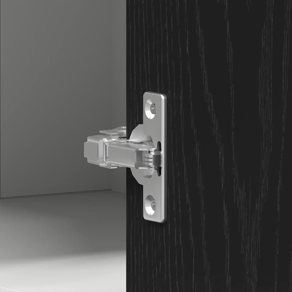 Armadietto angolare appeso Rovere nero 57 x 57 x 60 cm 863148