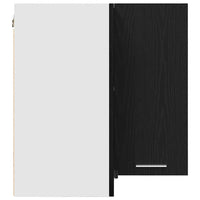 Armadietto angolare appeso Rovere nero 57 x 57 x 60 cm 863148