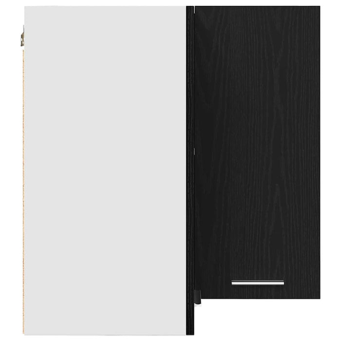 Armadietto angolare appeso Rovere nero 57 x 57 x 60 cm 863148