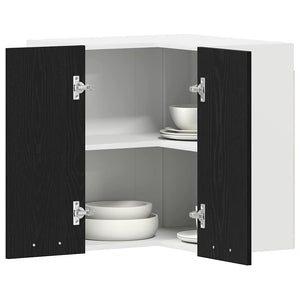 Armadietto angolare appeso Rovere nero 57 x 57 x 60 cm 863148