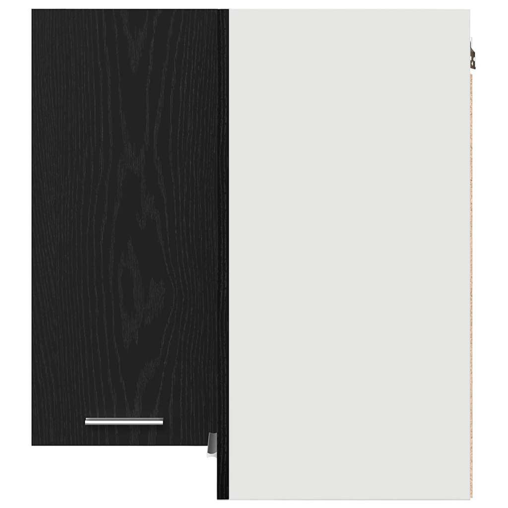 Armadietto angolare appeso Rovere nero 57 x 57 x 60 cm 863148