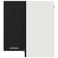 Armadietto angolare appeso Rovere nero 57 x 57 x 60 cm 863148