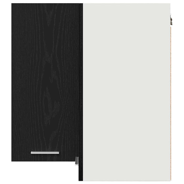 Armadietto angolare appeso Rovere nero 57 x 57 x 60 cm 863148