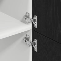 Armadietto per frigorifero Rovere nero 60 x 57 x 207 cm 863149