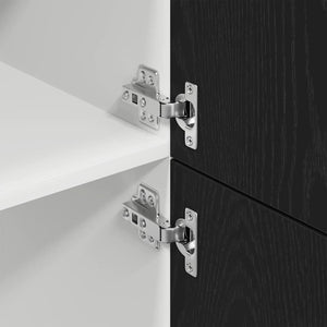 Armadietto per frigorifero Rovere nero 60 x 57 x 207 cm 863149