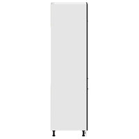 Armadietto per frigorifero Rovere nero 60 x 57 x 207 cm 863149