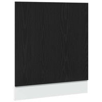 Pannello Lavastoviglie Rovere Nero 60x1,5x67 cm in Truciolato 863151