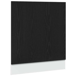 Pannello Lavastoviglie Rovere Nero 60x1,5x67 cm in Truciolato 863151