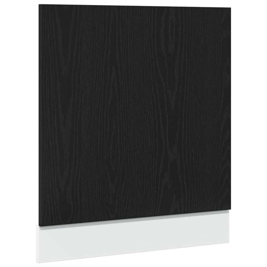 vidaXL Pannello Lavastoviglie “Lyon” Rovere Nero 60x1,5x67 cm
