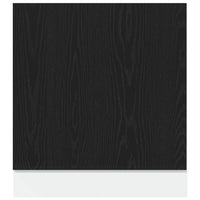 Pannello Lavastoviglie Rovere Nero 60x1,5x67 cm in Truciolato 863151