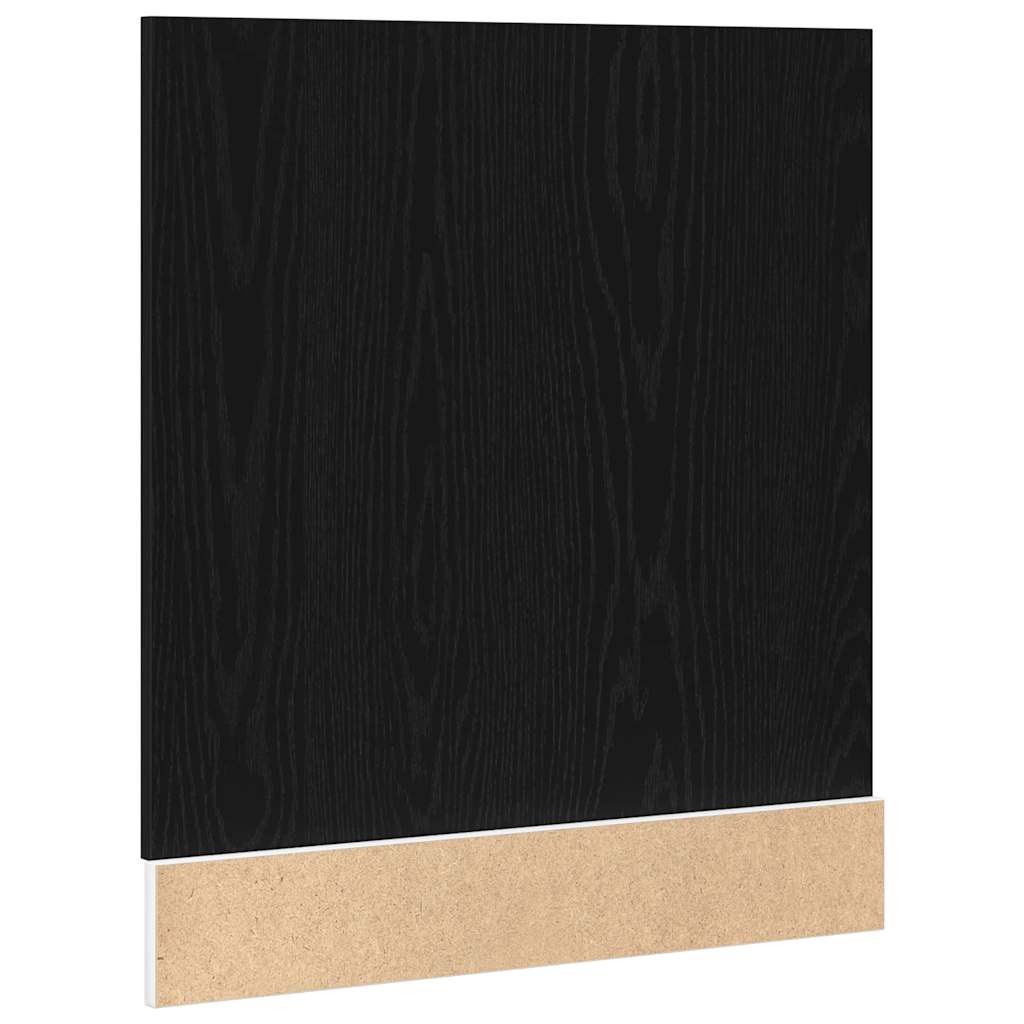 Pannello Lavastoviglie Rovere Nero 60x1,5x67 cm in Truciolato 863151