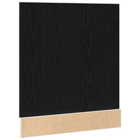 vidaXL Pannello Lavastoviglie “Lyon” Rovere Nero 60x1,5x67 cm