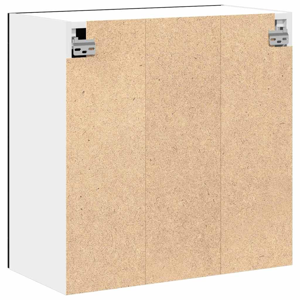 Armadietto di vetro appeso Riga Rovere nero 60 x 31 x 60 cm 863152