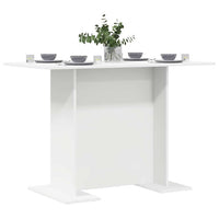 Tavolo da pranzo Bianco 110 x 60 x 75 cm Legno multistrato 863160