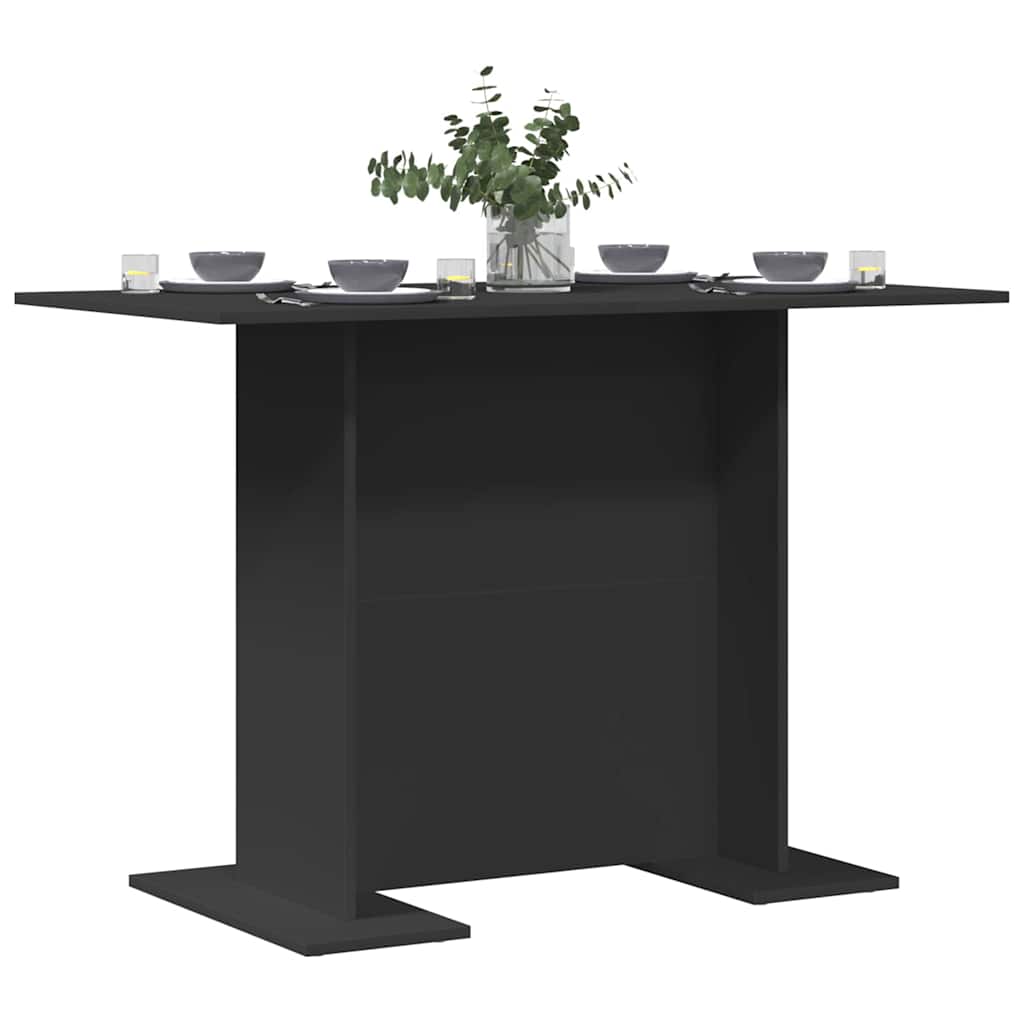Tavolo da pranzo Nero 110 x 60 x 75 cm Legno multistrato 863161
